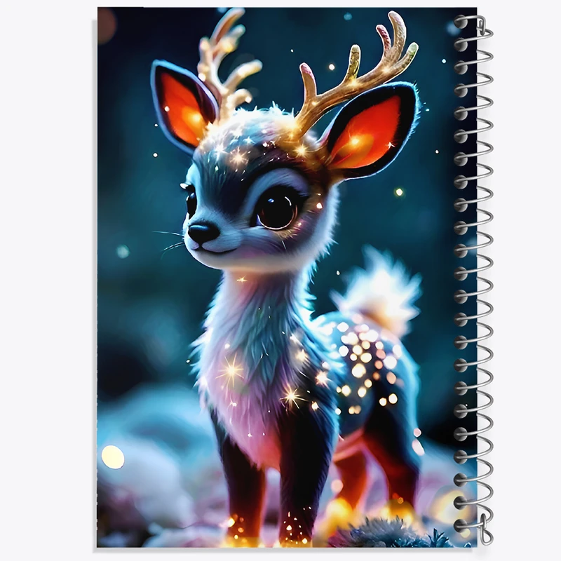 دفتر نقاشی 50 برگ خندالو طرح گوزن کیوت کد F9915