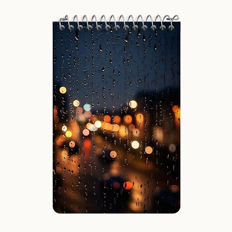 دفتر یادداشت 50 برگ خندالو طرح باران کد F5277