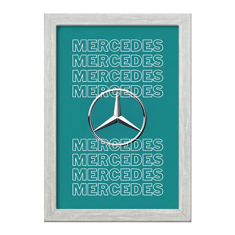 تابلو خندالو طرح مرسدس بنز (Mercedes Benz) کد F13525