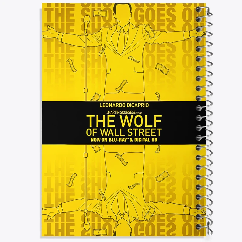 دفتر ژورنال نویسی 50 برگ خندالو مدل نقطه ای طرح گرگ وال استریت (The Wolf of Wall Stree) کد F13537