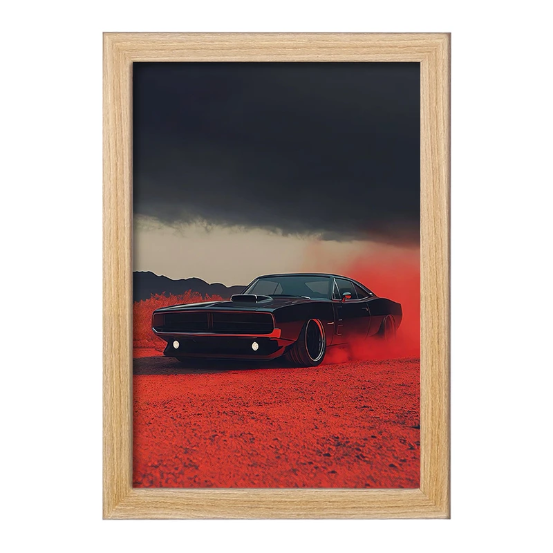 تابلو خندالو طرح داج (Dodge Challenger) کد F13636