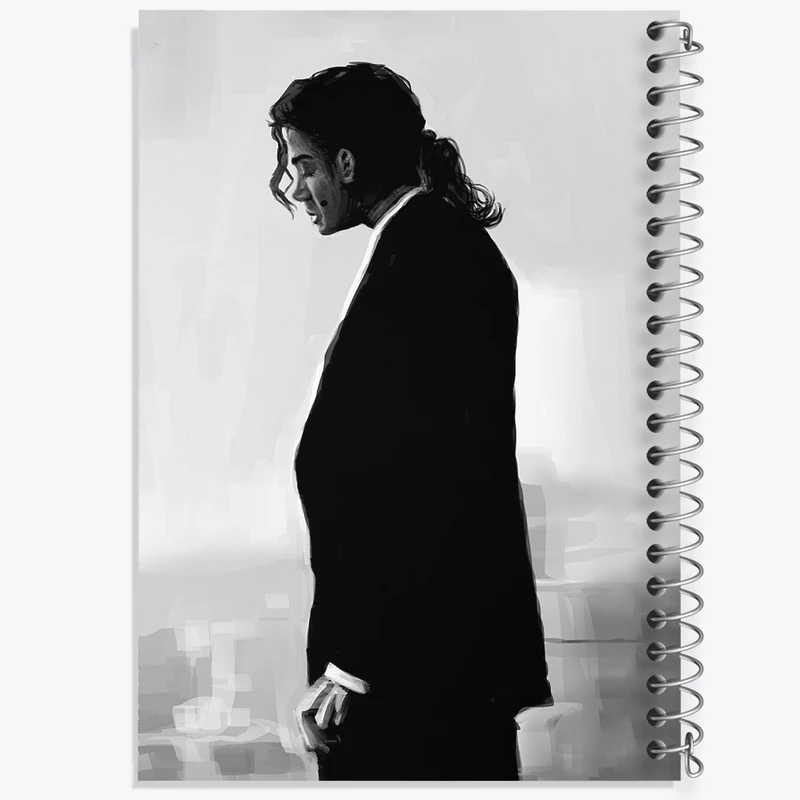 دفتر طراحی 50 برگ خندالو طرح مایکل جکسون (Michael Jackson) کد F760