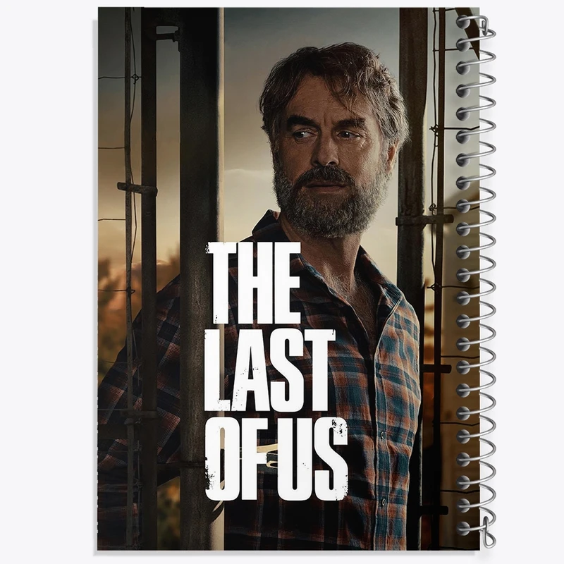 دفتر شطرنجی 50 برگ خندالو طرح (The Last Of Us) آخرین بازمانده از ما کد N9338
