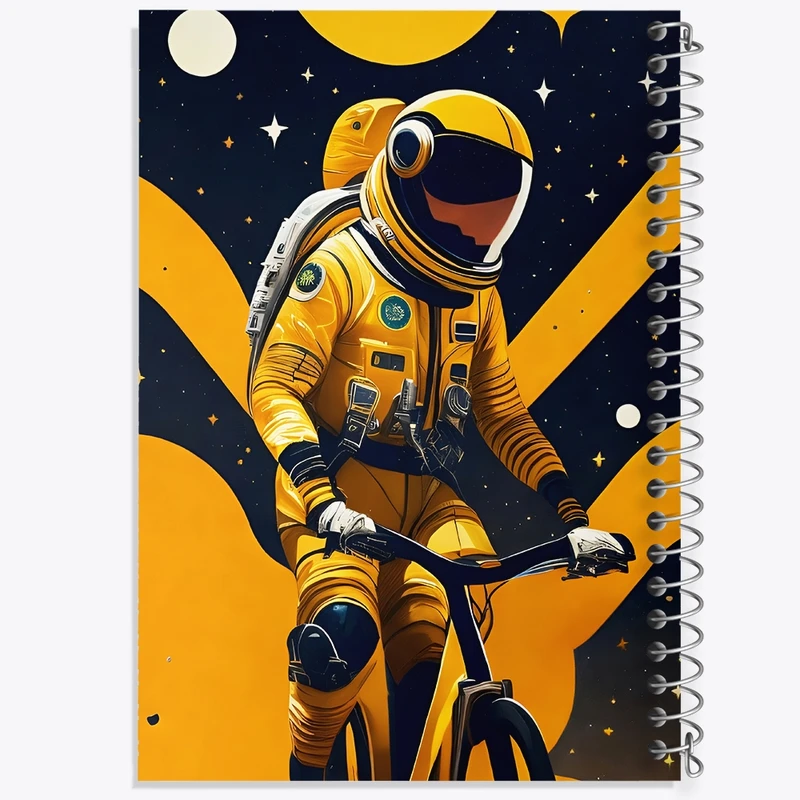 دفتر شطرنجی 50 برگ خندالو طرح فضانورد کد F4579