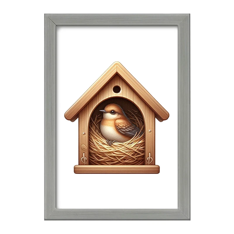 تابلو خندالو طرح پرنده کد F3001