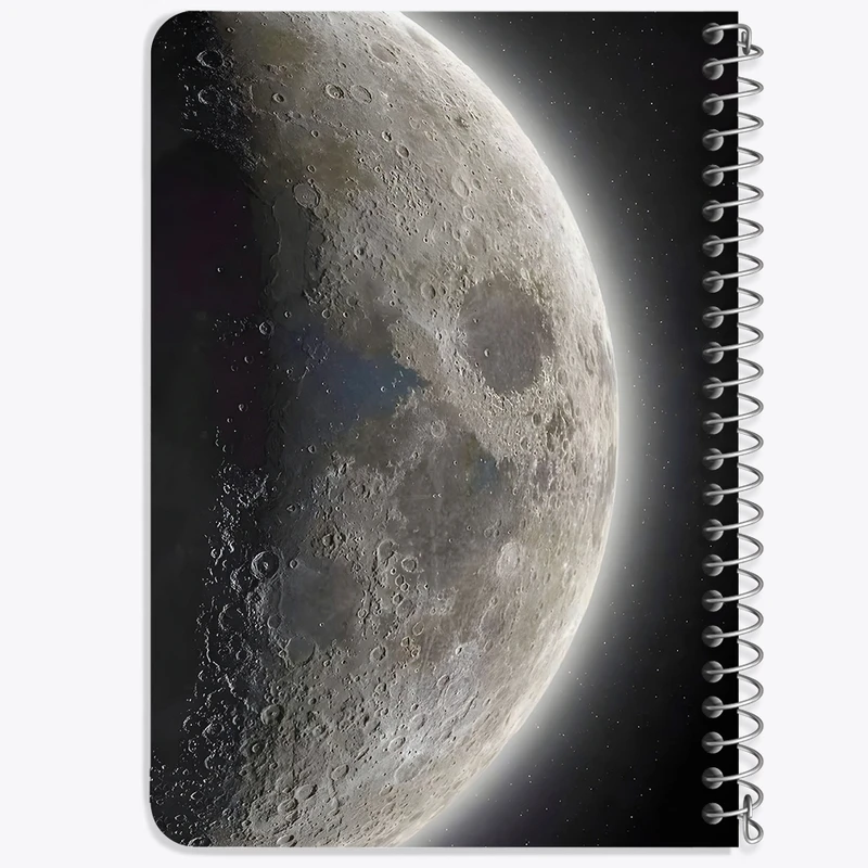 دفتر یادداشت 50 برگ خندالو طرح ماه (Moon) کد 38071