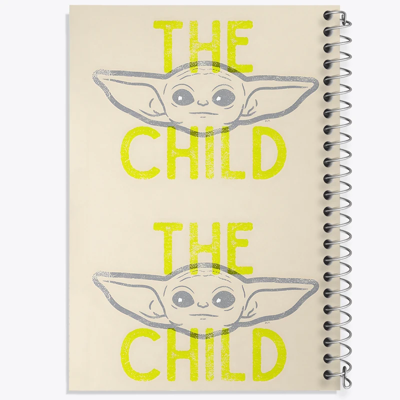 دفتر مشق 100 برگ خندالو طرح بیبی یودا کد F9672