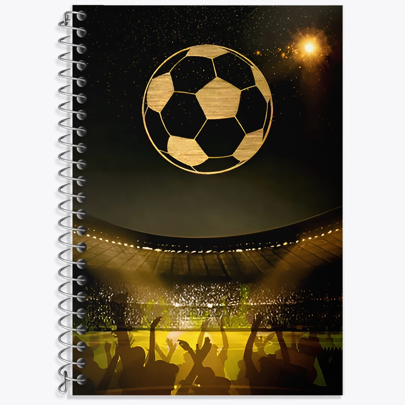 دفتر زبان 50 برگ خندالو مدل دو خط طرح توپ فوتبال کد F9536