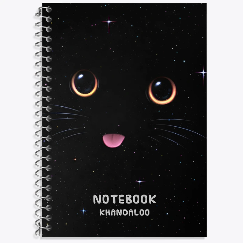 دفتر لغت 50 برگ خندالو طرح گربه سیاه کد N6605