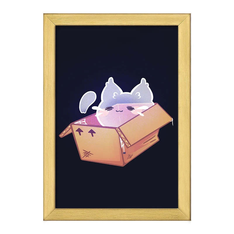 تابلو خندالو طرح گربه حیوانات بامزه  کد 21053