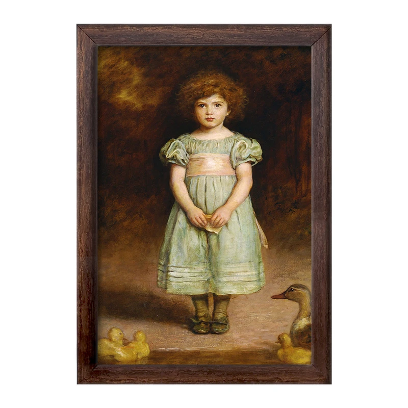 تابلو خندالو طرح نقاشی جوجه اردک اثر جان اورت میلی کد F12356