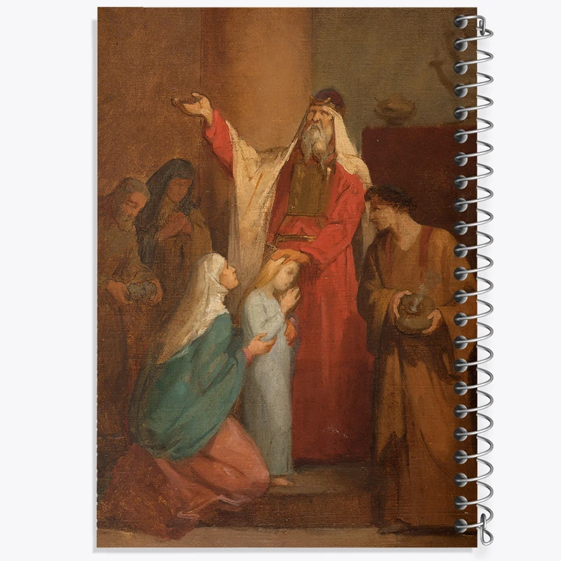 دفتر نقاشی 50 برگ خندالو طرح نقاشی معرفی باکره در معبد اثر نلی ژاکمارت کد F12451