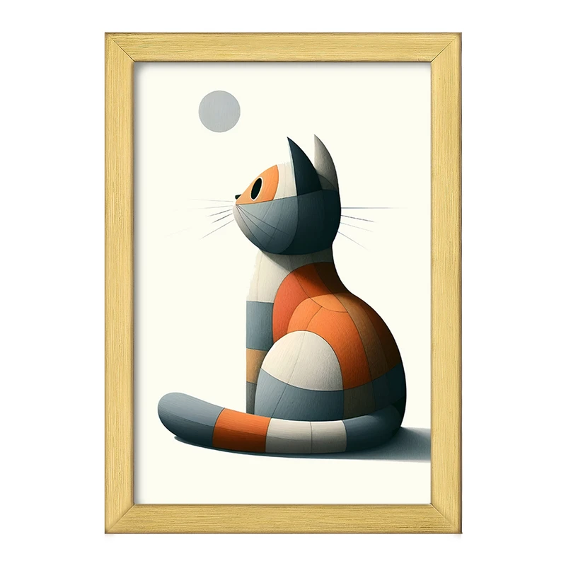 تابلو خندالو طرح گربه (Cat) کد F6205