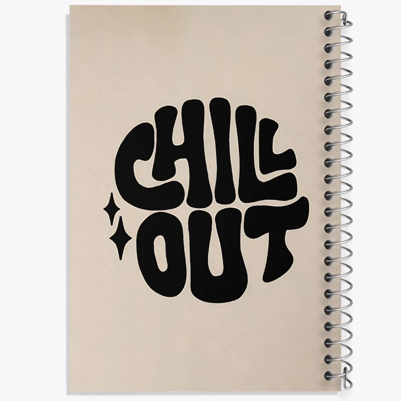 دفتر طراحی 50 برگ خندالو طرح Chill Out کد F3916