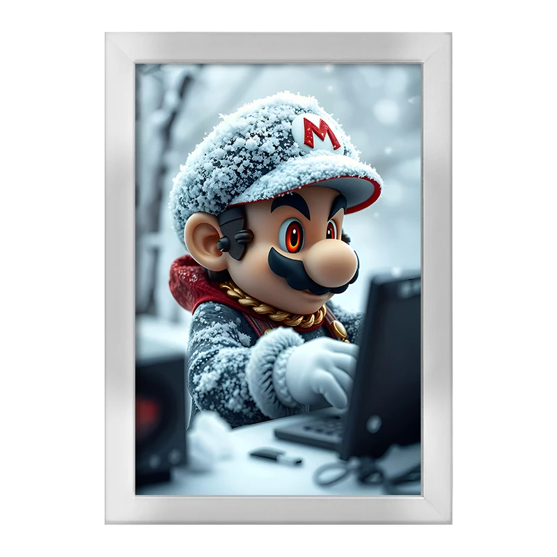 تابلو خندالو طرح سوپر ماریو (Super Mario) کد F12024