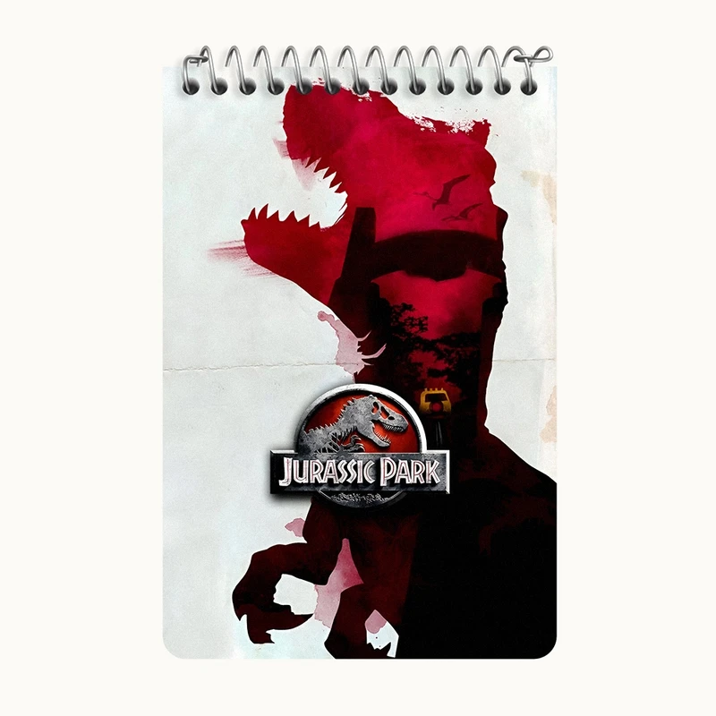 دفتر یادداشت 50 برگ خندالو طرح ژوراسیک (Jurassic Park) کد F13791