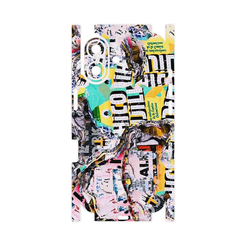 برچسب پوششی ماهوت مدل Collage of Teared Paper-FullSkin مناسب برای گوشی موبایل اپل iPhone 17