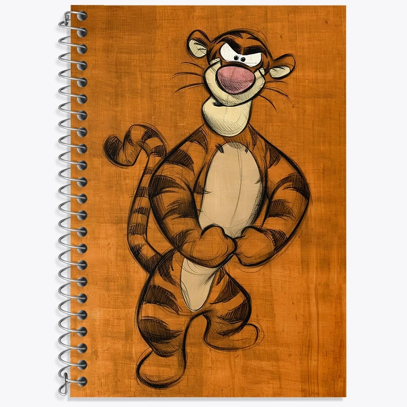 دفتر لغت 50 برگ خندالو طرح تایگر خرس پو کد F4511