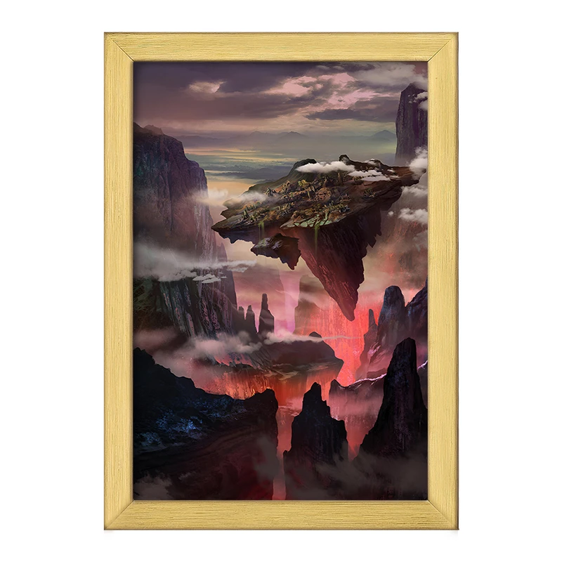 تابلو خندالو طرح کوه های آتشقشانی کد F12515