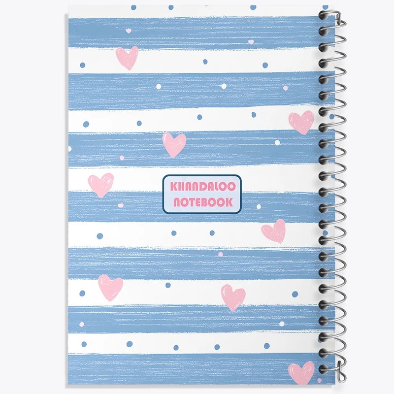 دفتر لیست خرید 50 برگ خندالو طرح پترن قلبی کد N7353