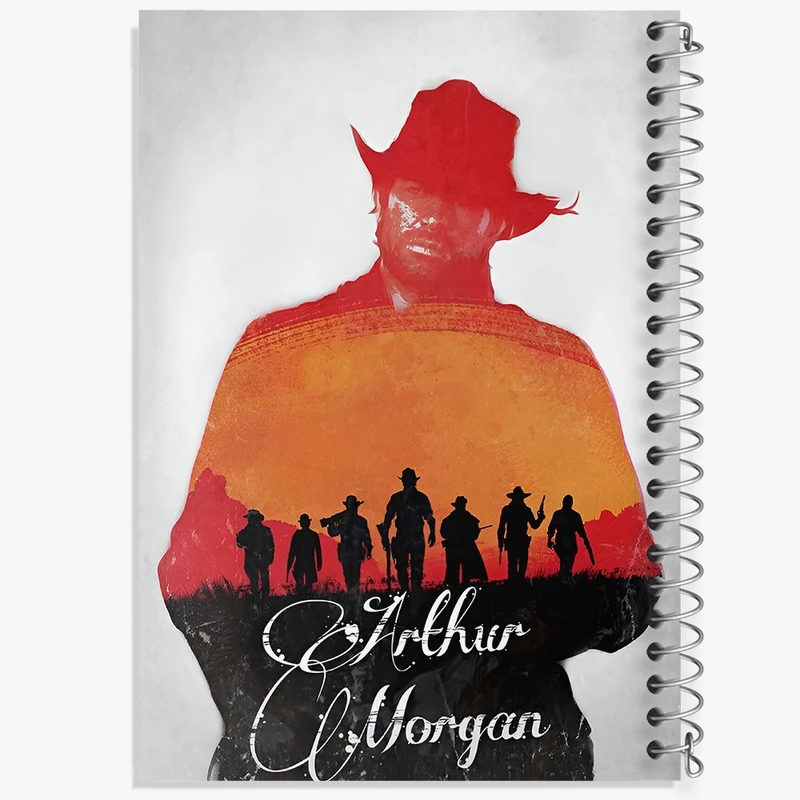 دفتر لیست خرید 50 برگ خندالو طرح رد دد (Red Dead) کد N9347