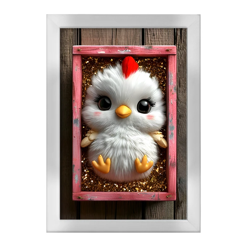 تابلو خندالو طرح جوجه خروس کد F12806