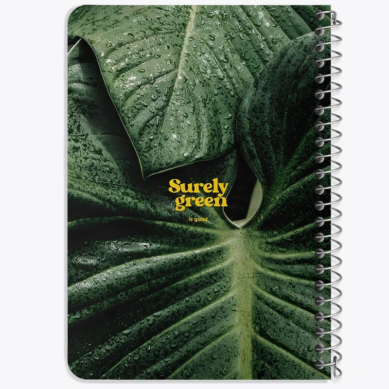 دفتر یادداشت 50 برگ خندالو طرح Surely Green Is Good کد F5659