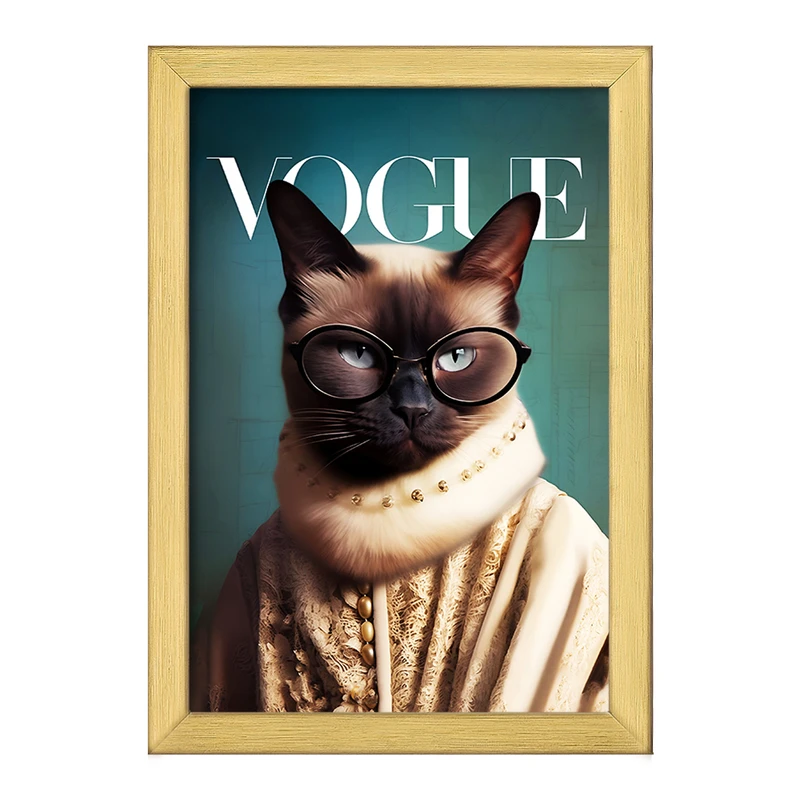 تابلو خندالو طرح گربه کد F10848