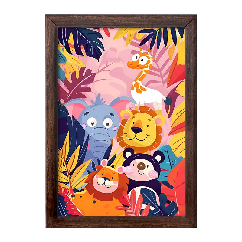 تابلو خندالو طرح حیوانات بامزه کد F12861