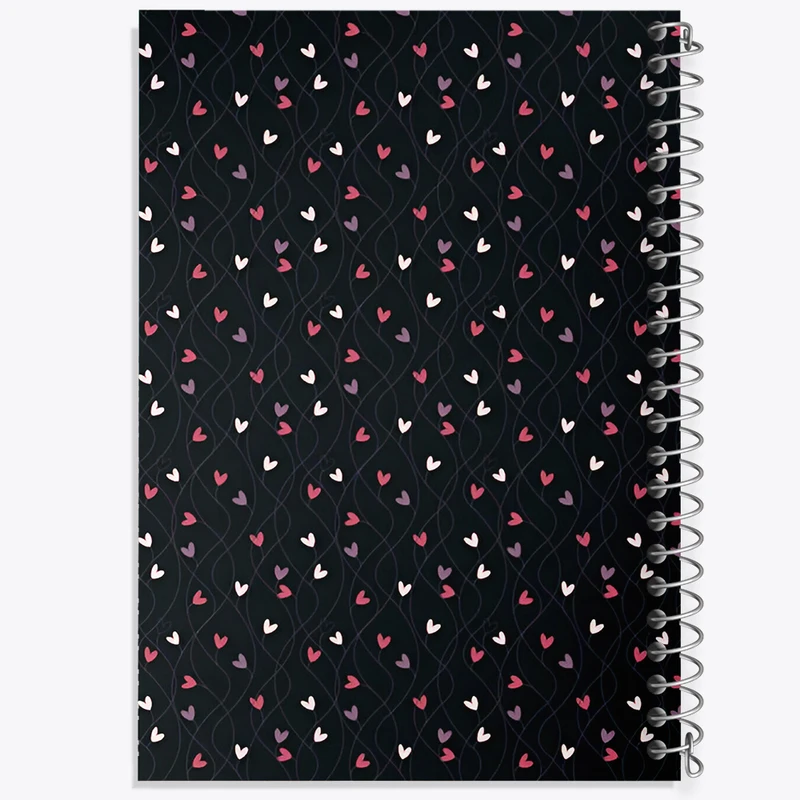 دفتر مشق 50 برگ خندالو طرح پترن قلبی کد N6063