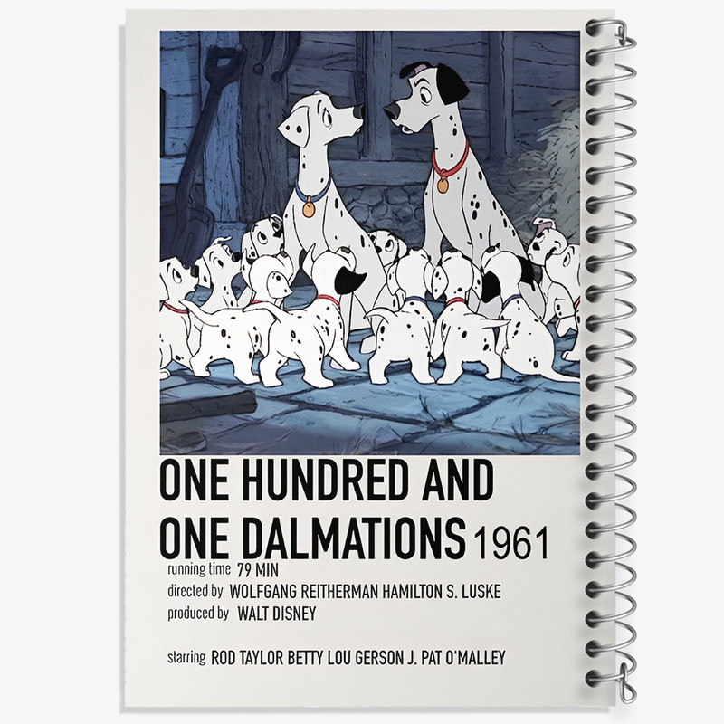 دفتر مشق 100 برگ خندالو طرح صد و یک سگ خالدار کد F13390