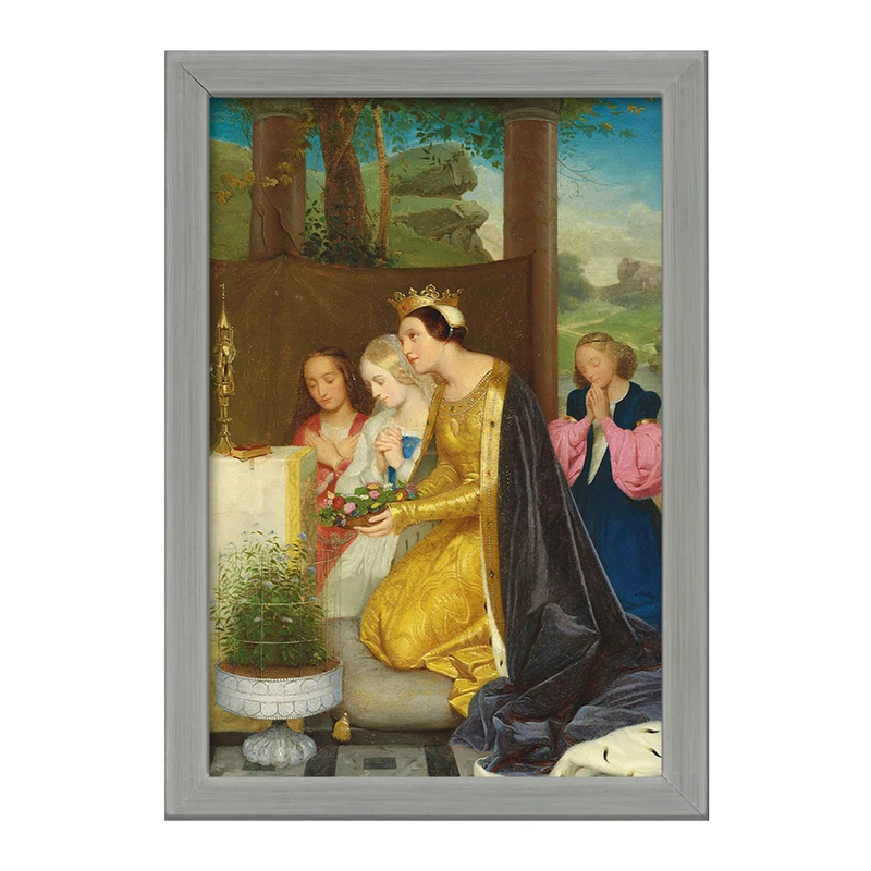 تابلو خندالو طرح نقاشی سنت آملی، رینه دی هونگری اثر پل دلاروش کد F12124