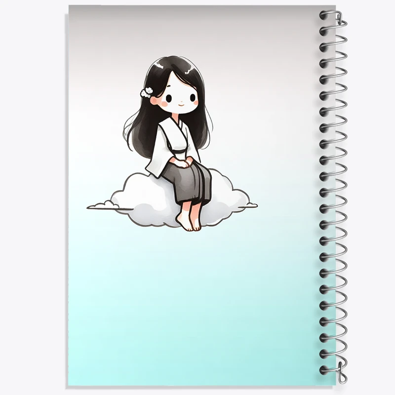 دفتر مشق 100 برگ خندالو طرح دخترانه بامزه کد F3324