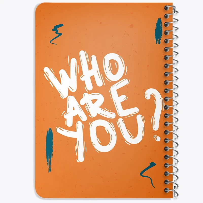 دفتر یادداشت 50 برگ خندالو طرح Who Are You? کد N1152