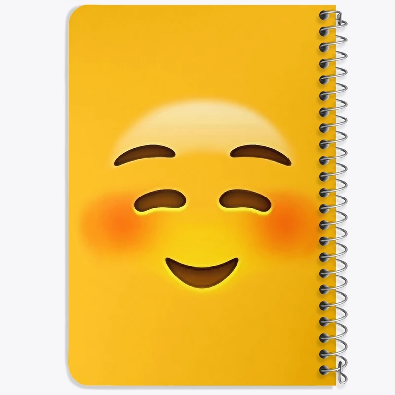 دفتر یادداشت 50 برگ خندالو طرح ایموجی Emoji کد 1289