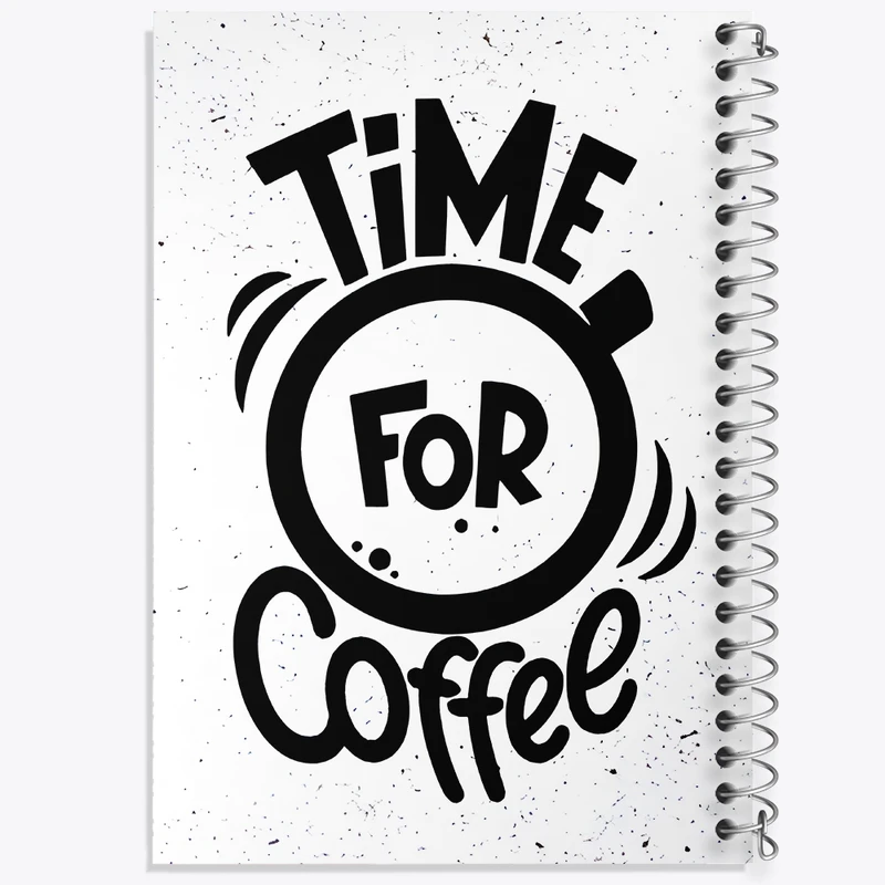 دفتر طراحی 50 برگ خندالو طرح قهوه (COFFEE) کد F11875