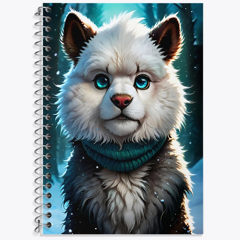 دفتر زبان 50 برگ خندالو مدل دو خط طرح سگ کد F8579