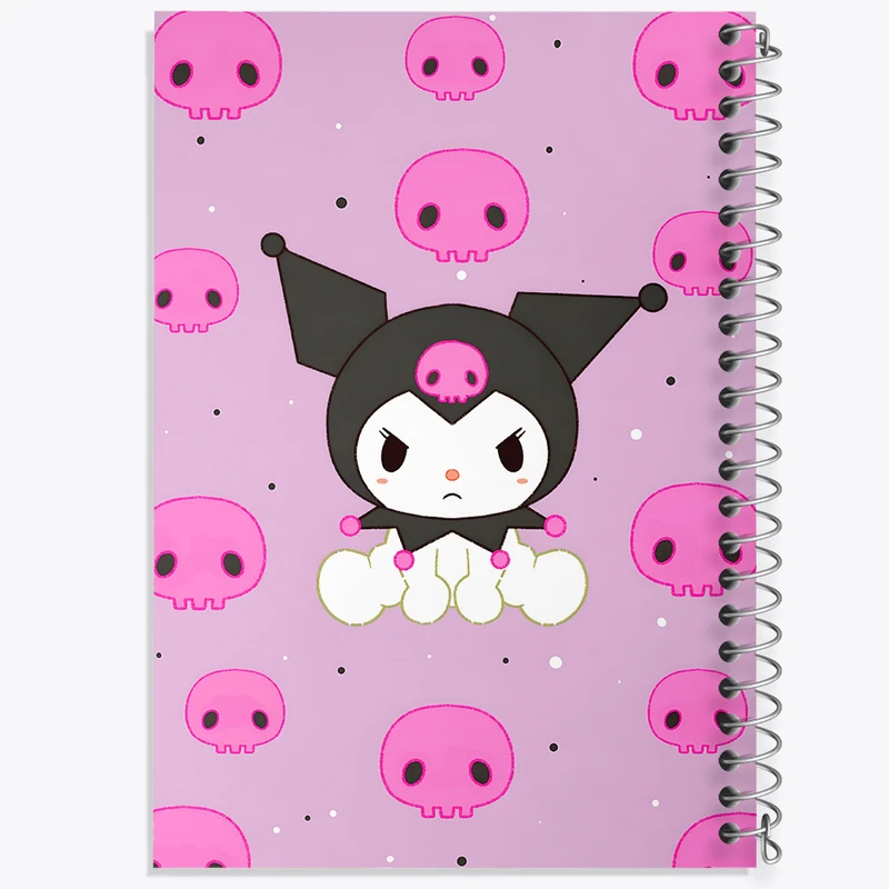 دفتر مشق 100 برگ خندالو طرح کرومی (Kuromi) کد N9072