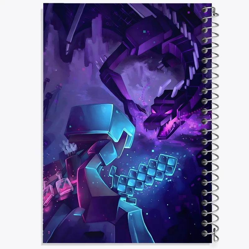 دفتر لیست خرید 50 برگ خندالو طرح ماینکرافت (Minecraft) کد F3513