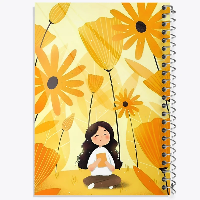 دفتر ژورنال نویسی 50 برگ خندالو مدل نقطه ای طرح دخترانه کد N6851