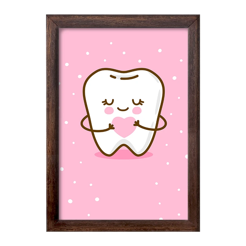 تابلو خندالو طرح دندان و دندان پزشکی کودکانه کد 36724