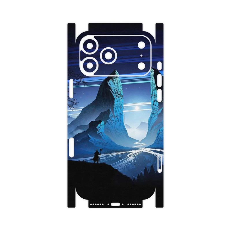 برچسب پوششی ماهوت مدل Blue Mountains Digital Art-FullSkin مناسب برای گوشی موبایل اپل iPhone 17 Pro Max