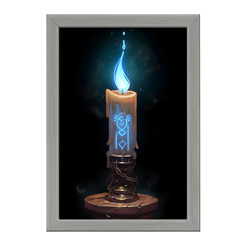 تابلو خندالو طرح شمع عرفانی کد F10776
