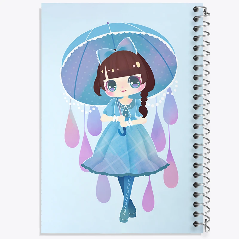 دفتر مشق 50 برگ خندالو طرح دخترانه فانتزی کد N8220