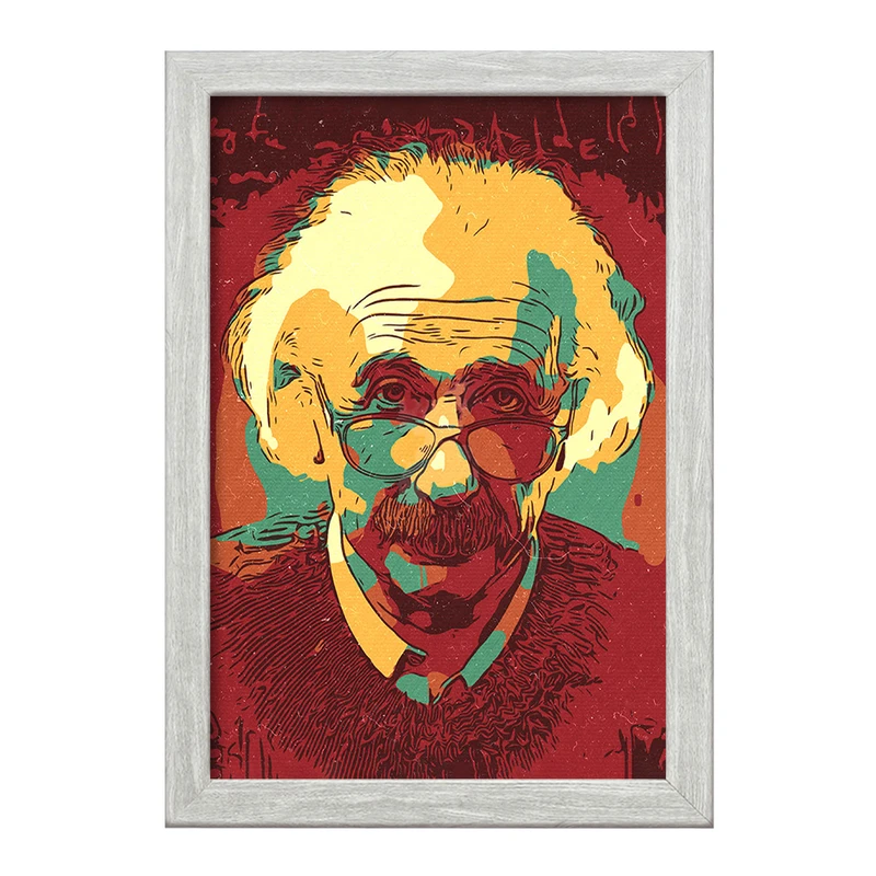 تابلو خندالو طرح آلبرت اینشتین کد F1794