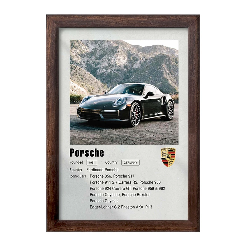 تابلو خندالو طرح ماشین پورشه (Porsche) کد F11954