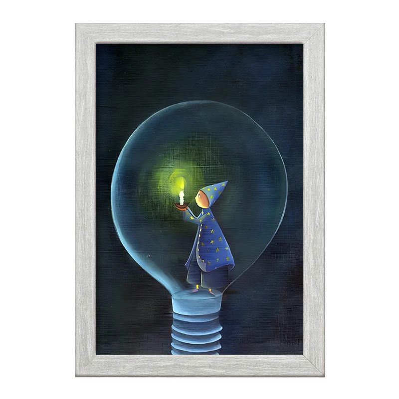 تابلو خندالو طرح چراغ راهنمای جادویی کد F8198