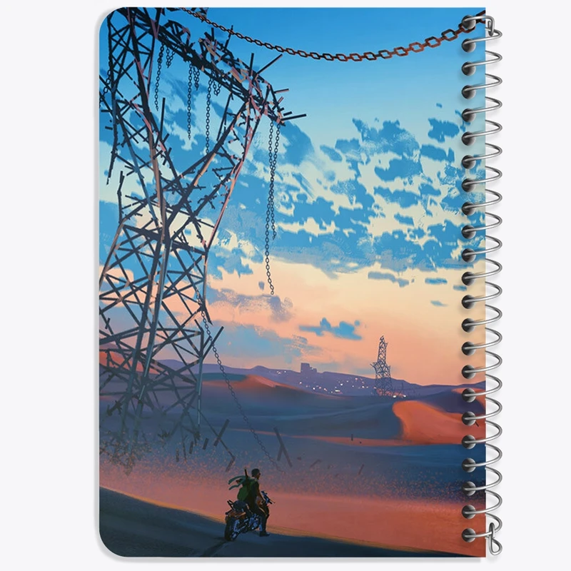 دفتر یادداشت 50 برگ خندالو طرح کویر کد F665
