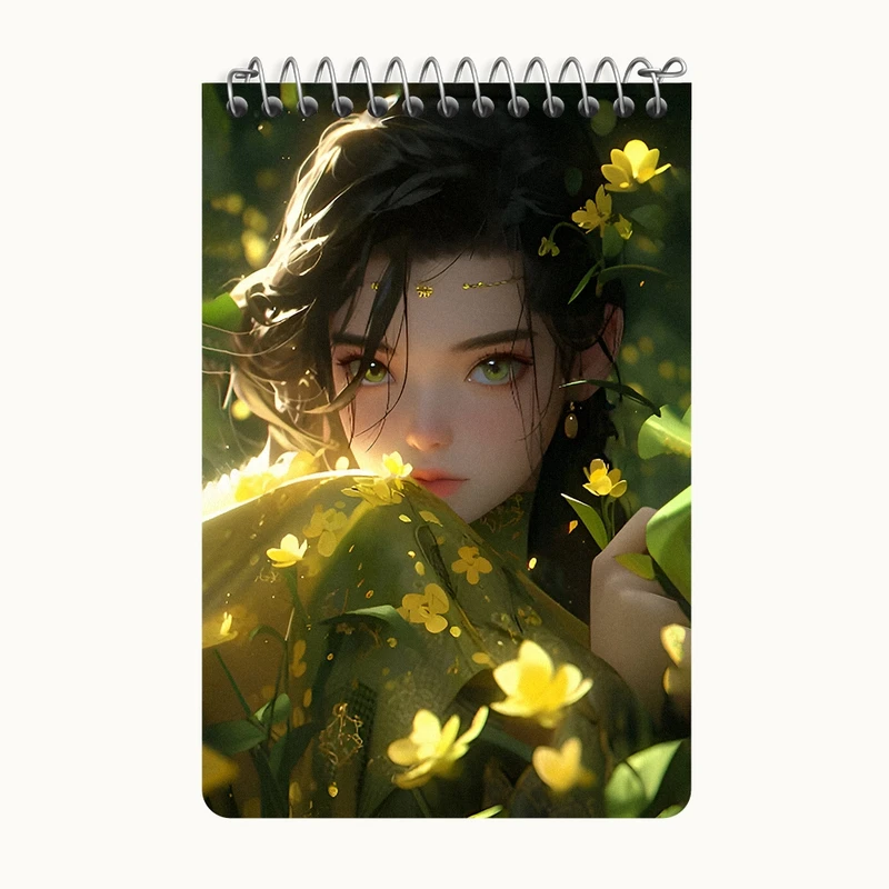 دفتر یادداشت 50 برگ خندالو طرح دخترانه کد F6632