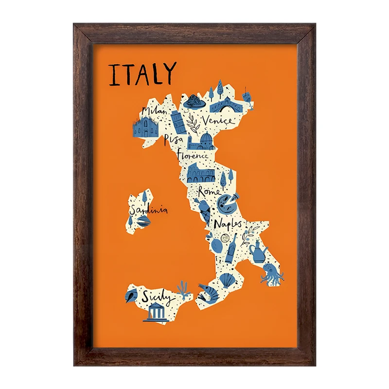 تابلو خندالو طرح ایتالیا (Italy) کد F14368